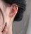 Tiny Heart Outline Stud Twin Heart Unisex Heart Shape Earring Studs Little Ear Stud Minimalist Handmade Stud Pushback Sterling Silver 925