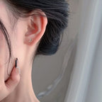 Tiny Moon Stud Earrings Silver Celestial Jewelry Crescent Little Moon Earrings Minimal Handcrafted Gift Stud with Pushback Sterling 925