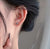 Cute Pink Heart Stud Earring Oxidised Heart Unisex Heart Shape Stud Little Ear Stud Minimalist Handmade Stud Pushback Solid Silver 925