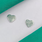 Matte Heart Jewelry 925 Sterling Silver Heart Earrings Stylish Stud Earrings