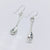 Silver Fork & Spoon Earrings Asymmetric Drop Earrings Cutlery Hoop Back Earrings Minimalist Handmade Gift