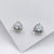 925 Sterling Silver Stud Earrings Solid Silver Diamond Cubic Zirconia Stud Earring Minimalist Handmade Gift