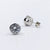 Cubic Zirconia Bezel Set Round Diamond Stud Earrings 925 Silver Earring with Sparkling CZ Minimalist Handmade Gift