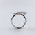 Stunning Fuchsia CZ Ring Sparkling Cubic Zirconia Royal Wedding Ring Ring(Size 12)