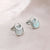 925 Sterling Silver Twin Circle Earrings Mother of Pearl Earrings Delicate Stunning Stud Earrings for Women