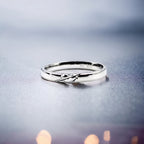 Heart With Cut Finger Ring Minimalist Handmade Band For Gift Wedding Band(Size 25)