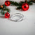 Silver Swirls Wedding Finger Ring Minimalist Handmade Gift in Silver(Size 23)