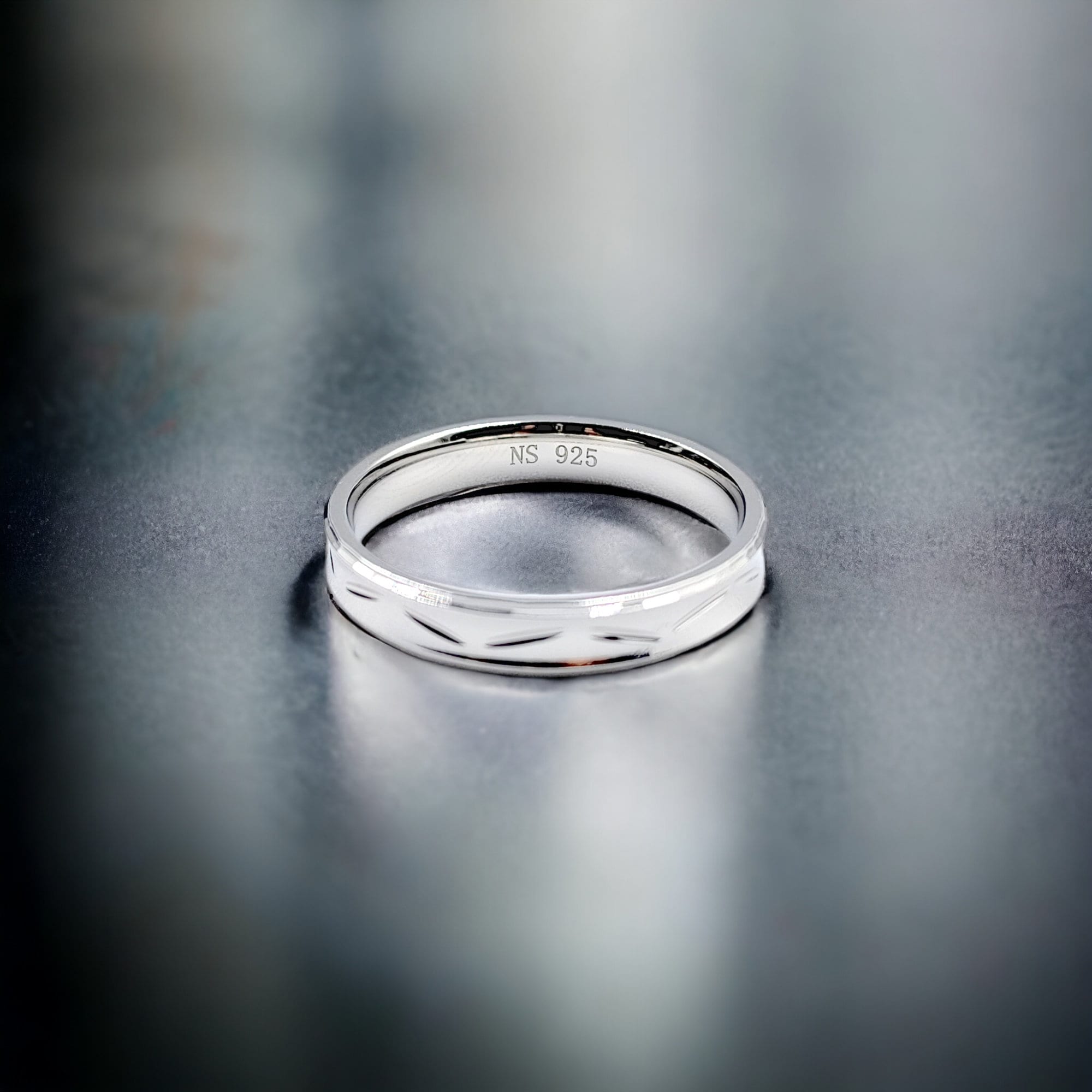 Band Style Finger Ring With Minimal Design Minimalist Handmade Ring For Women(Size 27)