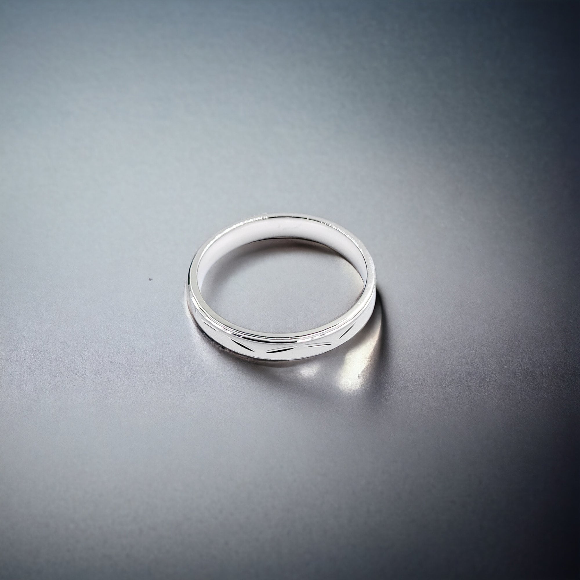 Band Style Finger Ring With Minimal Design Minimalist Handmade Ring For Women(Size 27)