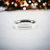 Unisex Finger Ring With Minimal Wedding Band Minimalist Handmade Gift(Size 12)