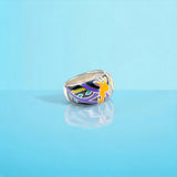Animal Design Enamel Ring Fine Classic Finger Ring With Minimal Design for Women(Size 14)