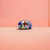 Mutlicolor Enamel Finger Ring Stylish Abstract Art with CZ Ring for Wmen(Size 18)
