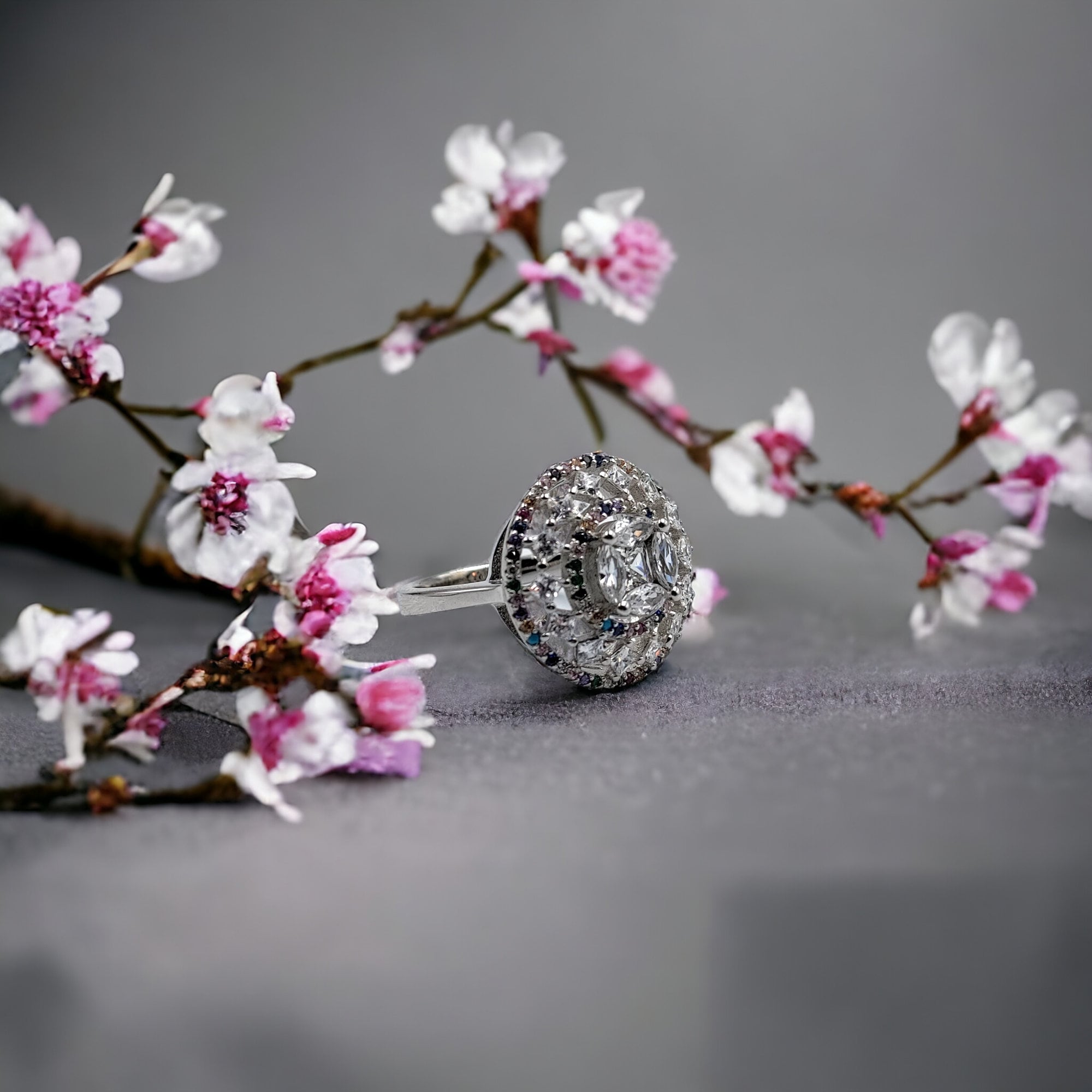 Classic Round Ring Cubic Zirconia Wedding Ring With Minimal Design for Women(Size 18)