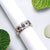 Stylish Enamel Band Ring Enagagment Marriage Ring With Floral Design For Women(Size 20)