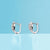 The Butterfly Heart Silver Hoop Earrings Aesthetic Jewelry Unique CZ Stud for Women-15x10 mm