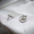 Knotted Stud Earrings Women Circle Stylish Convertible CZ Stud Earrings Diamond Wedding Engagement Bridal Gift