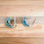 Blue Enamel 925 Silver Earrings Rhodium Plated Earrings Small Earrings Mini Art Deco Earrings Minimalist Handmade Gift-18x9 mm
