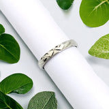 Solid Silver Heart Cut Design Fancy Finger Ring Stylish Handmade Ring For Her(Size 18)