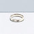 Classic Curv Design with Dot Cut Design Minimalist Handmade Ring For Women(Size 18)