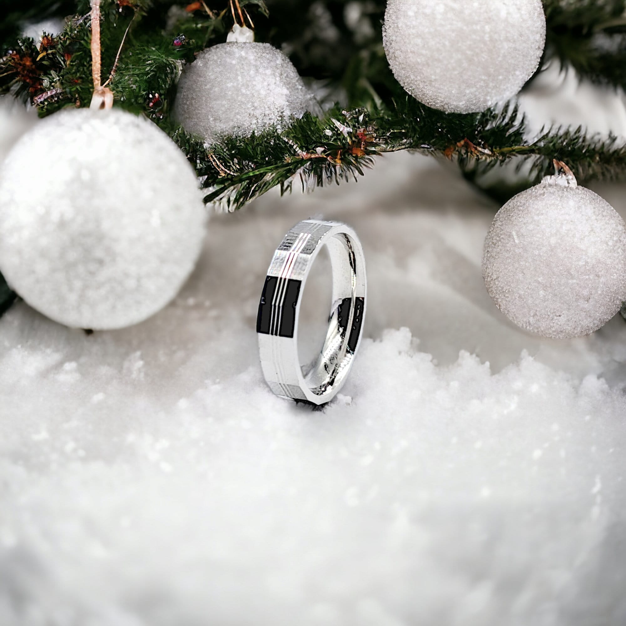 Unisex Finger Ring With Minimal Wedding Band Minimalist Handmade Gift(Size 12)