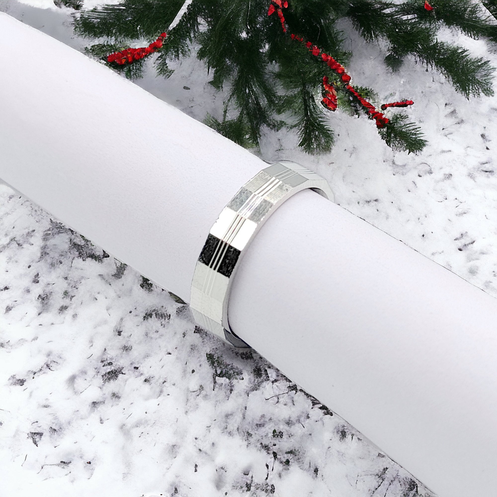 Unisex Finger Ring With Minimal Wedding Band Minimalist Handmade Gift(Size 12)