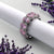 Pink Ruby Eternity Tennis Ring Wedding Engagement Ring for Women Ring with CZ(Size 14)