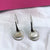 Silver Circle Earrings Hammered Design Hoop Earrings 925 Sterling Silver Jewellery Minimalist Handmade Gift