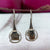 Silver Circle Earrings Hammered Design Hoop Earrings 925 Sterling Silver Jewellery Minimalist Handmade Gift