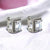 The Radiant Rectangular Hoops Earrings Aesthetic Jewelry Studs Unique CZ Delicate Stud for Women Minimalist Handmade Gift-11x9 mm
