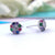 925 Silver Earring with Colorful Flower Jewelry Stylish Colorful Cubic Zirconia Floral Stud Earring Minimalist Handmade Gift