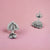 925 Sterling Silver Stud Earrings Solid Silver Diamond Cubic Zirconia Stud Earring Minimalist Handmade Gift