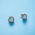 Turquoise Cubic Zirconia Diamond Heart Stud Earrings Minimalist Jewelry Gift