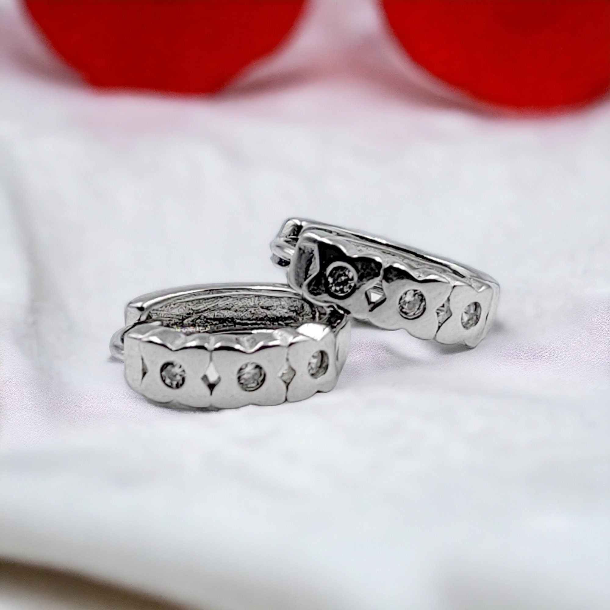 Stylish Classy Hoop Earrings 925 Solid Earrings Jewellery Minimalist Handmade Gift Daily Wear Work Wear Jwelery-Length-13x4 mm