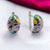 CZ Star Fish Enamel Earrings 925 Sterling Silver Sea World Design Minimalist Handmade Gift,Wife,Mother,Sister-18x12 mm