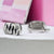 925 Sterling Silver Strips Pattern Earrings For Women Black and White Enamel Shiny CZ Earrings Jewelry-17x10 mm