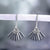 Silver Women Tassel Earring 925 Sterling Silver Dangle Fringe Earrings Long Threader Earring Minimalist Handmade Gift