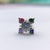 925 Silver Earring Rainbow Flower Stud Earrings Beautiful Stylish Colorful CZ Little Floral Stud Earring Minimalist Handmade Gift