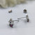Sterling Silver Crown Earring with Multi Coloured CZ Detail Queen Princess Stud Earrings Minimalist Handmade Gift