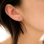 925 Sterling silver Feather Studs Earrings Boho Small Earrings Dainty Leaf Studs Earrings Cute Minimalist Handmade Gift Studs with Pushback