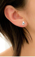 925 Sterling Silver Star Trio Stud Earring Celestial Jewelery Delicate and Stylish Geometric Star Symbol