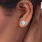 925 Sterling Silver Pearl Stud Earrings with Leaf Detail, Classic Elegant Freshwater Pearl Jewelry