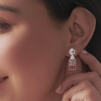 925 Silver Modern Geometric Sterling Earrings, Handmade Statement Jewelry