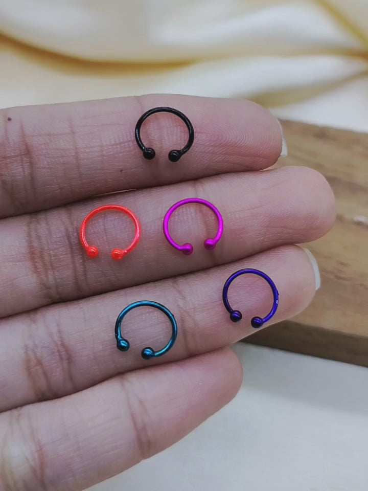 Silver Nose pin 925 Sterling Silver Body jewelry Boho Hippie Funky Jewellery Clip On Nose Clip Minimalist Handmade Gift