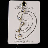 Dazzling White Stones Cuff Earring