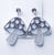 Glittering White & Silver Mushroom Earring