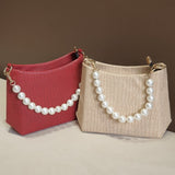 Glory Round Pearl Handle Luxury Hand Bag
