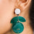 Green Dangle Fashion Earring