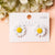 Bright White Sunflower Stud Earring