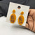 Medallion Yellow Korean Style Earring