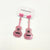 Glittering Pink Guitar Korean Style Earring